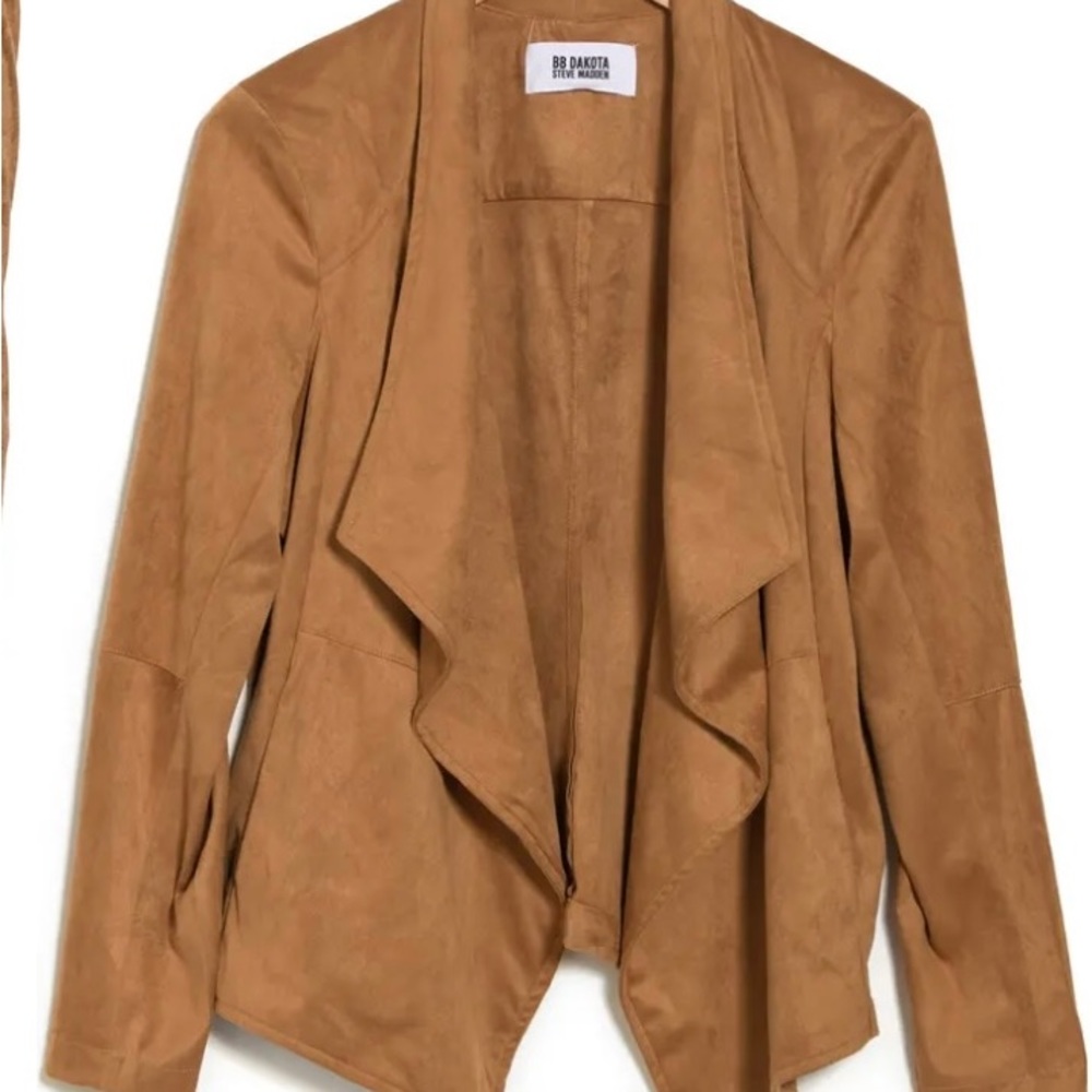 B B Dakota faux suede jacket, brown